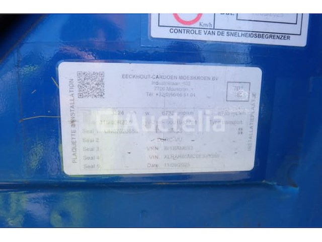 Ref:6990 - containertruck met kraan daf fak cf85 (2011-599,019 km) - afbeelding 27 van  60