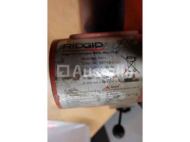 Ref:72055 - ridgid 590-l verwarmingscirkelzaag - afbeelding 4 van  5