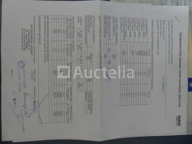 Ref:7210 - daf ft cf85 trekker (2011-618.412 km) - afbeelding 20 van  27