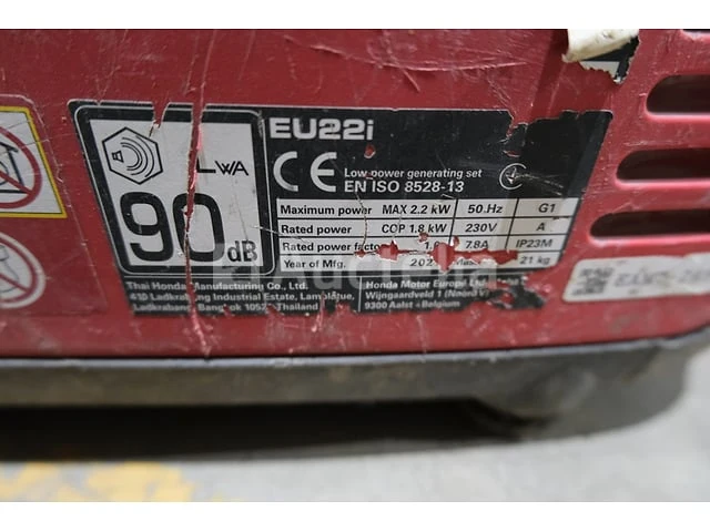 Ref:7320002-39 - honda eu22i draagbare generator - afbeelding 5 van  7