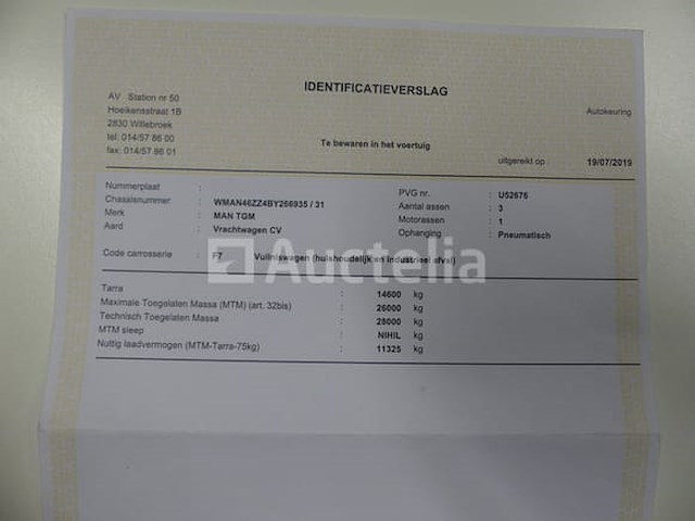 Ref:7486 - man tgm vuilniswagen (2011-268,805 km) - afbeelding 54 van  59