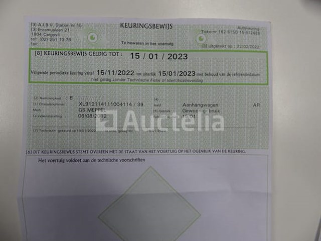 Ref:7548 - gs meppel aic-2700n containertrailer - afbeelding 19 van  30