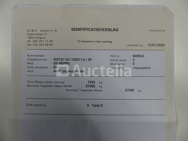 Ref:7548 - gs meppel aic-2700n containertrailer - afbeelding 20 van  30