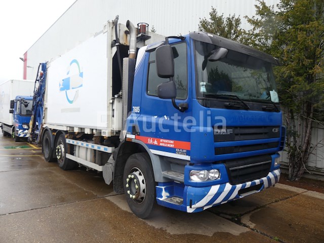 Ref:7605 - daf fag cf75 vuilniswagen (2012-484,617 km) - afbeelding 1 van  53