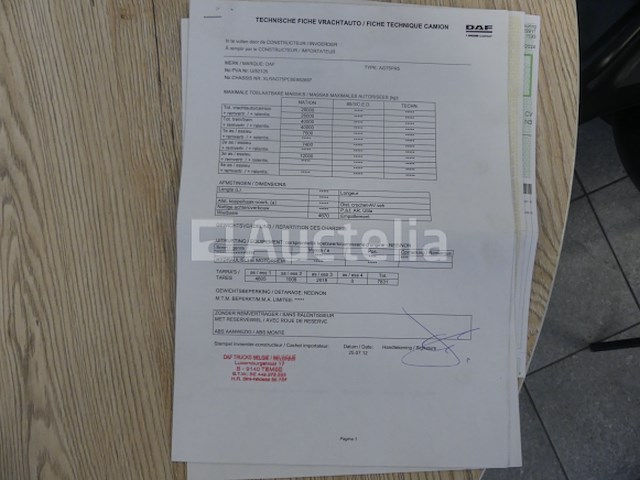 Ref:7605 - daf fag cf75 vuilniswagen (2012-484,617 km) - afbeelding 42 van  53