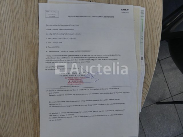 Ref:7605 - daf fag cf75 vuilniswagen (2012-484,617 km) - afbeelding 43 van  53