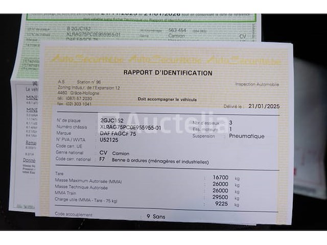 Ref:7607 - daf cf75.250 vuilniswagen (2012-583.654 km)(vin:xlrag75pc0e955955) - afbeelding 50 van  58