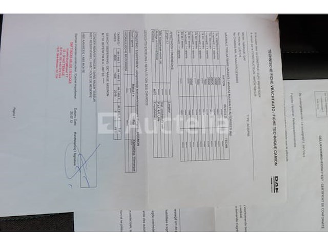 Ref:7607 - daf cf75.250 vuilniswagen (2012-583.654 km)(vin:xlrag75pc0e955955) - afbeelding 52 van  58