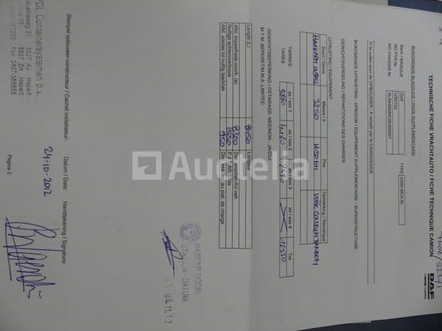 Ref:7608 - daf fas cf85 containertruck (vin:xlras85mc0e956997) - afbeelding 13 van  47