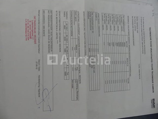 Ref:7608 - daf fas cf85 containertruck (vin:xlras85mc0e956997) - afbeelding 32 van  47