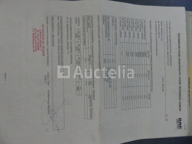 Ref:7612 - daf fancf 75 container vrachtwagen (2012-455.072 km) - afbeelding 30 van  46