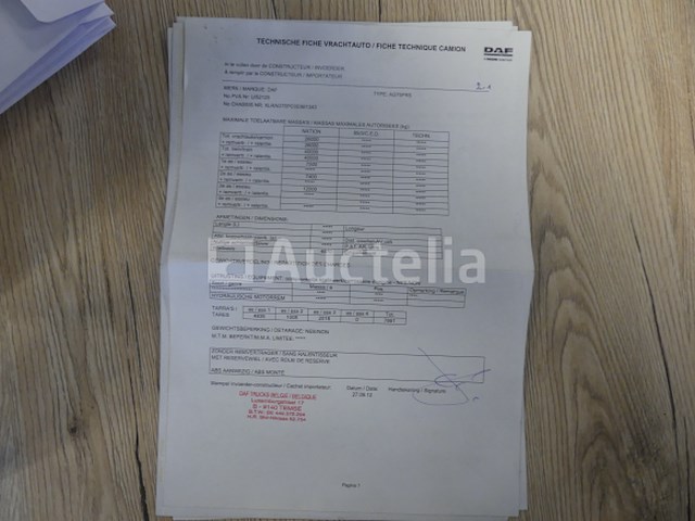 Ref:7639 - daf fagcf75 vuilniswagen (2012-357,430 km) - afbeelding 44 van  55