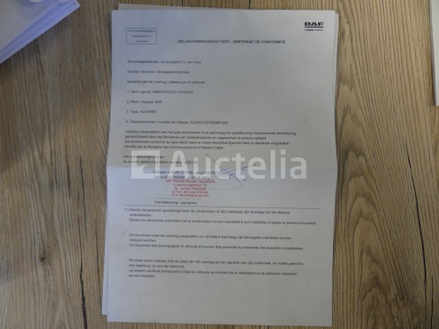 Ref:7639 - daf fagcf75 vuilniswagen (2012-357,430 km) - afbeelding 46 van  55