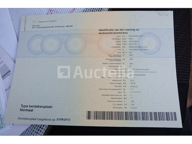 Ref:7640 - mercedes-benz vito bestelwagen (2012-357,377 km)(vin:wdf63960513767786) - afbeelding 38 van  39