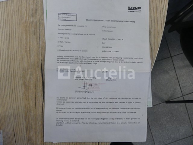 Ref:7661 - containerwagen met kraan daf fan cf85 (2012-323,073 km) - afbeelding 44 van  65