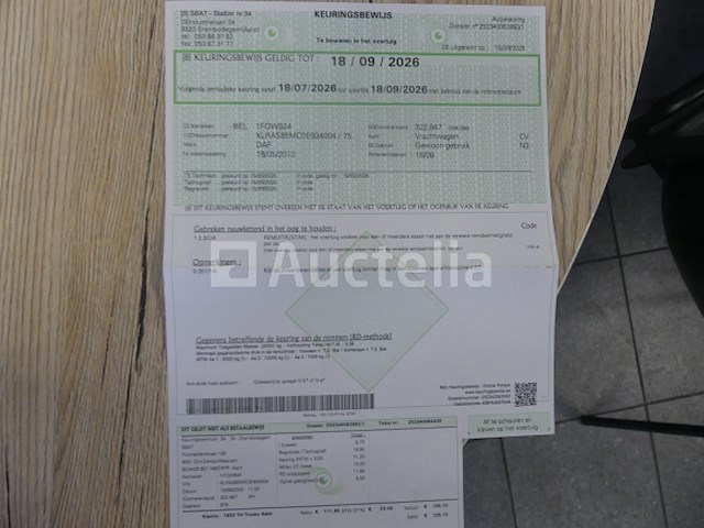 Ref:7661 - containerwagen met kraan daf fan cf85 (2012-323,073 km) - afbeelding 51 van  65