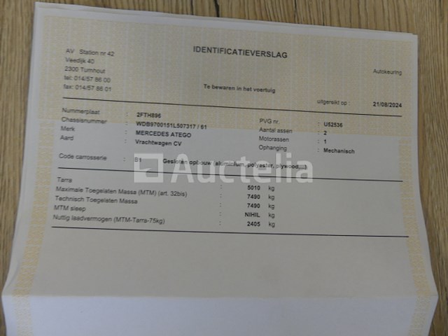 Ref:7675 - mercedes-benz atego box truck (2010-120,416 km) - afbeelding 28 van  36