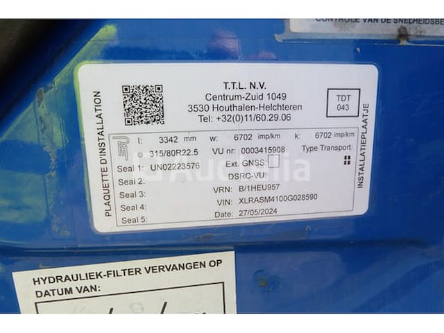 Ref:7707 - daf cf400fas containertruck (2014 - 801,011 km) - afbeelding 21 van  57