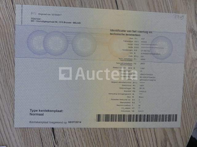 Ref:7709 - daf cf 400 fas containertruck (2014-582,763 km) - afbeelding 25 van  43