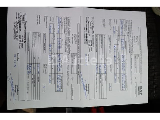 Ref:7755 - daf fan cf75 vuilniswagen (2012-462,885 km)(vin:xlras75pc0e927312) - afbeelding 54 van  60