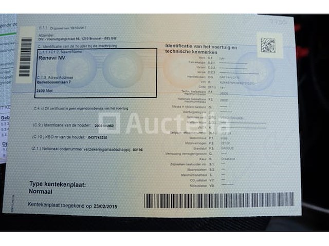 Ref:7755 - daf fan cf75 vuilniswagen (2012-462,885 km)(vin:xlras75pc0e927312) - afbeelding 55 van  60