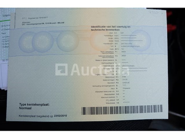 Ref:7755 - daf fan cf75 vuilniswagen (2012-462,885 km)(vin:xlras75pc0e927312) - afbeelding 57 van  60