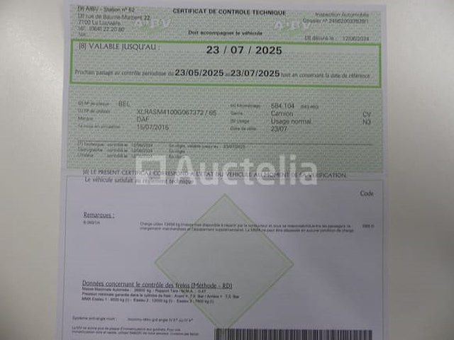Ref:7765 - daf cf400fas containertruck (2015 - 584,104 km) - afbeelding 50 van  56