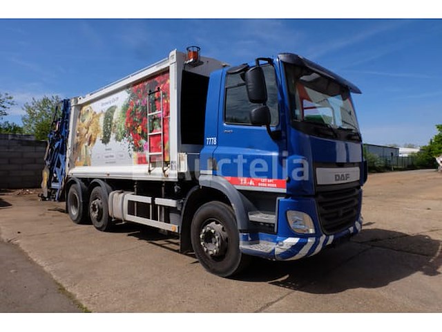 Ref:7778 - daf cf 290 fag vuilniswagen (2015-413,344 km) - afbeelding 1 van  45