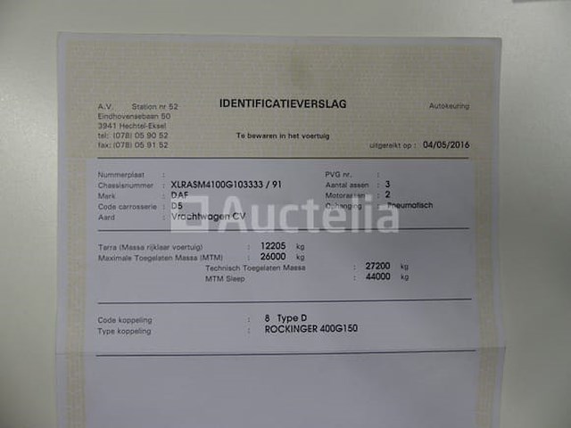 Ref:7844 - daf cf400fas containertruck (2016-430,555 km) - afbeelding 49 van  56