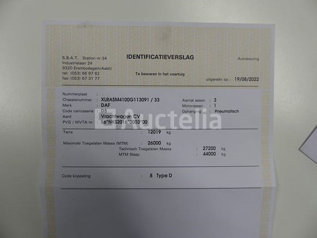 Ref:7858 - daf cf400fas containertruck (2016-435,684 km) - afbeelding 47 van  52