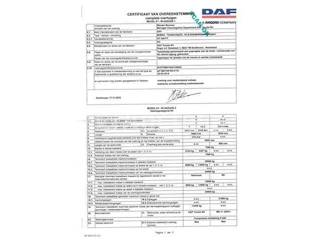Ref:7917 - daf cf 440 ft trekker (2016-478,350 km)(vin:xlrtem4100g135640) - afbeelding 26 van  43