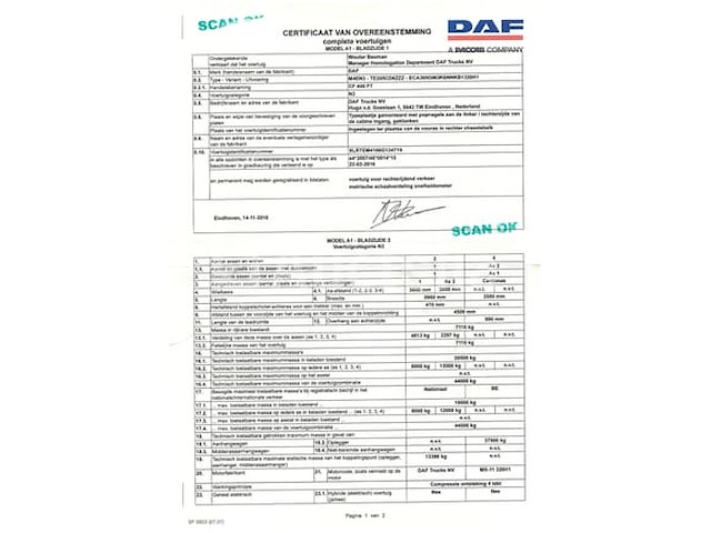 Ref:7918 - daf cf 440 ft trekker (2016-407,456 km)(vin:xlrtem4100g134719) - afbeelding 41 van  65