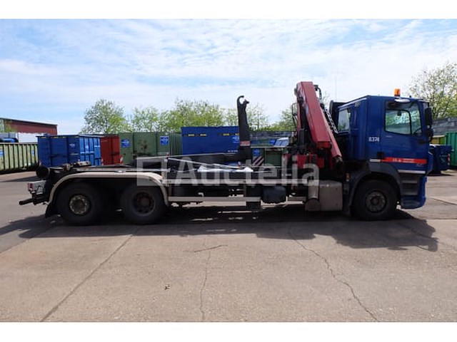 Ref:8374 - containertruck met kraan daf cf 400 fan (2016-441,638 km) - afbeelding 12 van  54