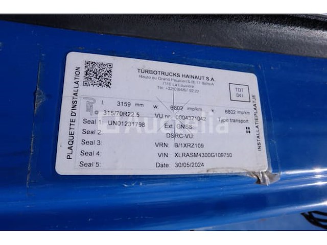 Ref:8374 - containertruck met kraan daf cf 400 fan (2016-441,638 km) - afbeelding 27 van  54
