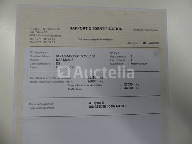 Ref:8374 - containertruck met kraan daf cf 400 fan (2016-441,638 km) - afbeelding 48 van  54