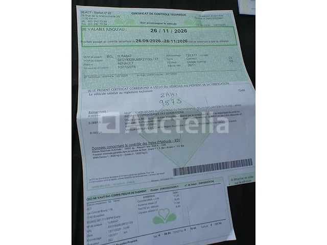 Ref:9573 - renault access d19 vuilniswagen (2015-120,577 km)(vin:seg1932bl6bf21133) - afbeelding 24 van  39