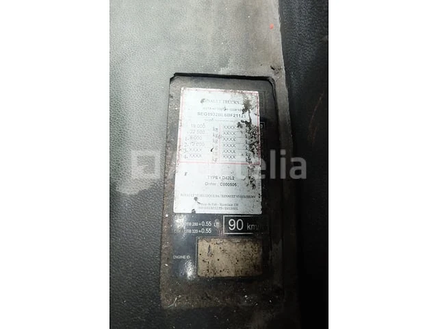 Ref:9576 - renault access vuilniswagen (2015-120.000 km)(vin: seg1932bl6bf21121) - afbeelding 32 van  77