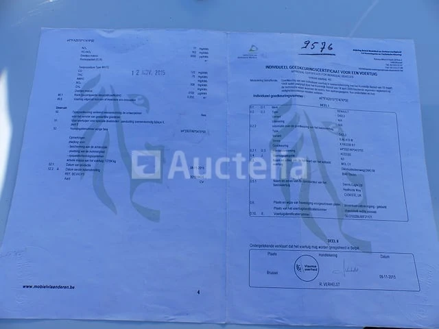 Ref:9576 - renault access vuilniswagen (2015-120.000 km)(vin: seg1932bl6bf21121) - afbeelding 64 van  77