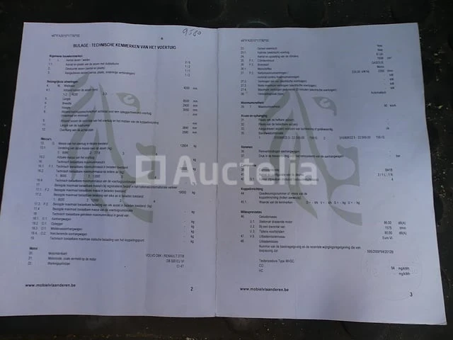 Ref:9580 - vuilniswagen renault access d19 (2015-123,158 km)(vin:seg1932bl6bf21123) - afbeelding 49 van  55