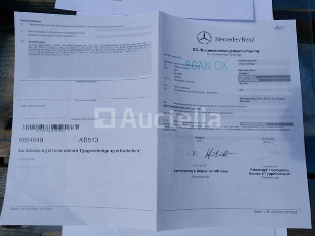 Ref:a65 - mercedes-benz sprinter ambulance (2021-227,620 km-vin:w1v9076431p275563) - afbeelding 7 van  53