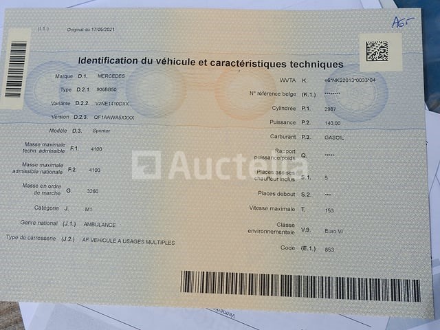 Ref:a65 - mercedes-benz sprinter ambulance (2021-227,620 km-vin:w1v9076431p275563) - afbeelding 42 van  53
