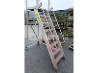 Ref:escram07 - perfecty 7-traps aluminium trapladder - afbeelding 2 van  5