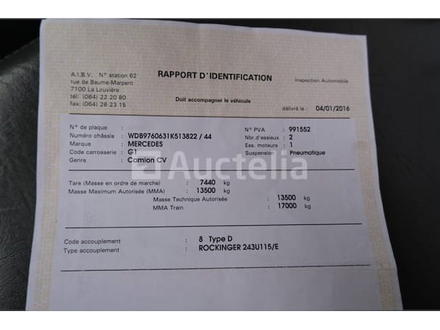 Ref:lot v1 - mercedes-benz 1325f pompwagen (2000-88,035 km-vin:wdb9760631k513822) - afbeelding 74 van  77