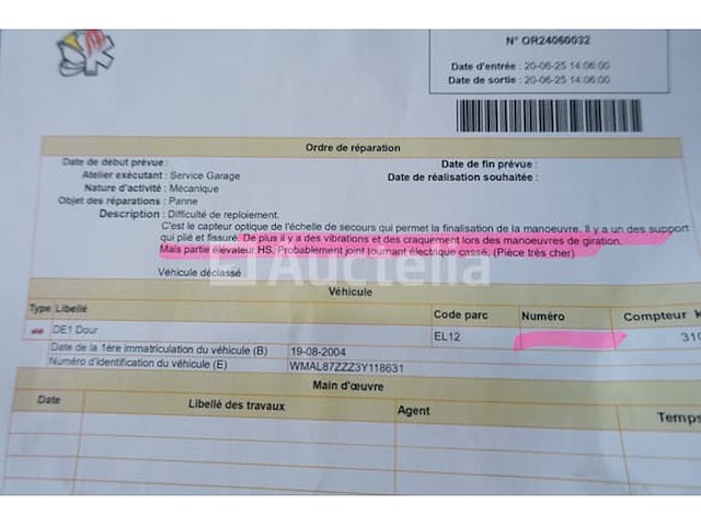 Ref:lot v7 - ladder truck man ls 19 llc (2004-31,937 km-vin:wmal87zzz3y118631) - afbeelding 65 van  84