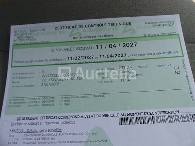 Ref:na2 - volkswagen crafter boom lift van (2009-293,517 km-vin:wv1zzz2ez96028407) - afbeelding 15 van  58