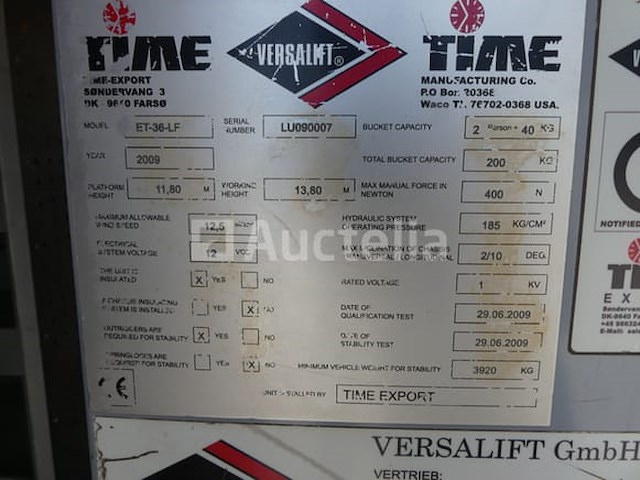 Ref:na2 - volkswagen crafter boom lift van (2009-293,517 km-vin:wv1zzz2ez96028407) - afbeelding 36 van  58