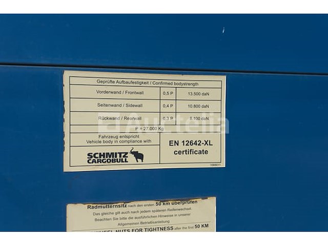 Ref:qacu498 - schmitz cargobull scb-s3t gordijntrailer (2016-vin:wsm00000003244747) - afbeelding 3 van  31