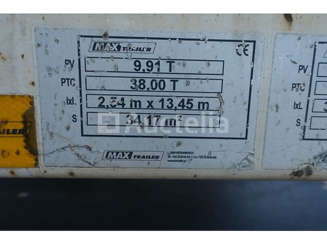Ref:qada362 (lot 9 bis) - max trailer max 100 (2016-vin:yamt13xx3g0100717) - afbeelding 10 van  26