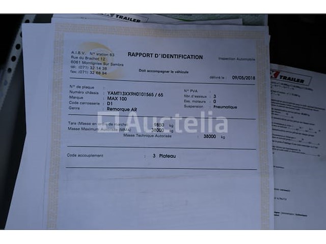 Ref:qaer440 - semitrailer max trailer max 100 (2017-vin:yamt13xx9h0101565) - afbeelding 13 van  30