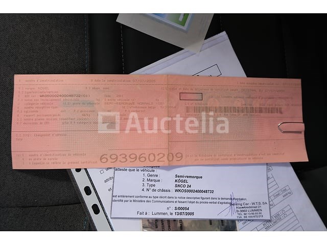 Ref:qay447 - kogel snco 24 flatbed semitrailer (2005-vin:wk0s0002400048732) - afbeelding 21 van  30